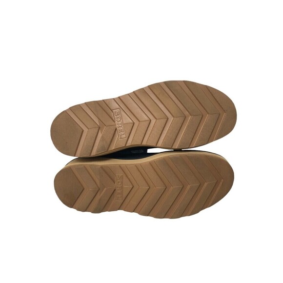 Sorel Chelsea Boots Women's Size 7 Black Leather Pull Tab - Picture 8 of 10